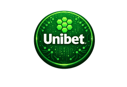 Zöld, kör alakú digitális logó méhsejt ikonokkal és modern felirattal, áramkör mintás háttérrel.