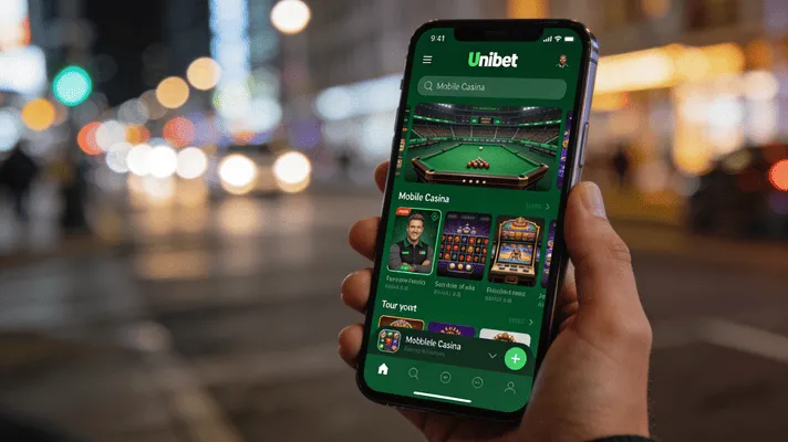 Unibet mobil böngészés